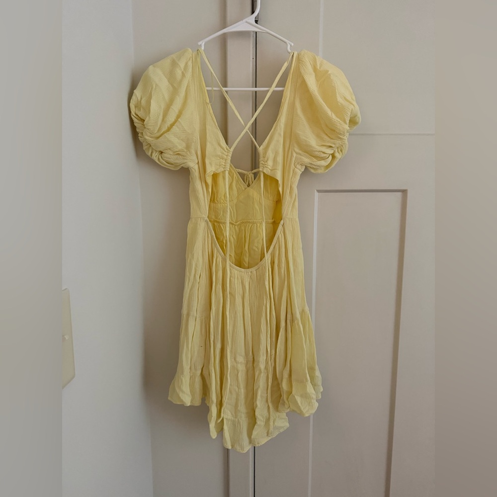 American Threads Yellow Mini Dress - Picture 2 of 2
